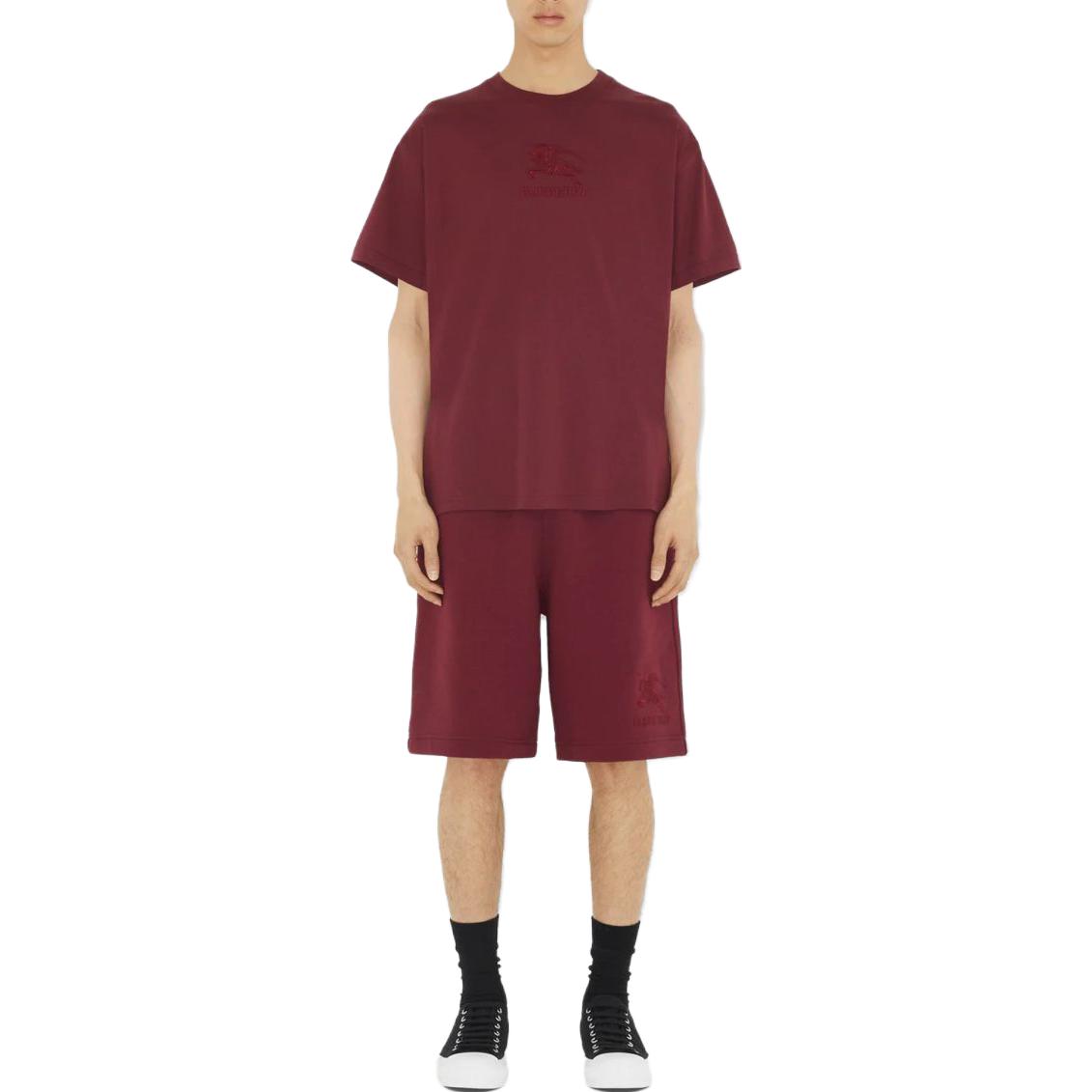 Футболка Ekd Cotton Burberry, тёмно-красный — фото 3