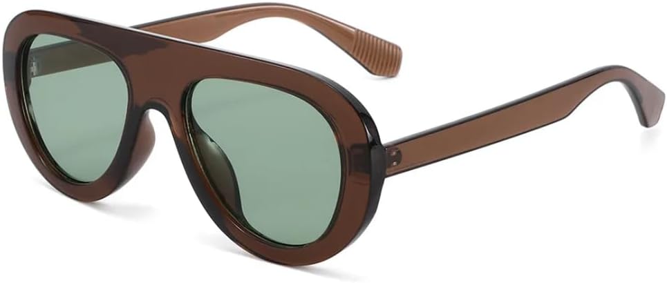 

Солнцезащитные очки с защитой от УФ-излучения UV400 | Круглые, с леопардовым принтом, большие размеры | Линзы конфетных цветов, для занятий спортом на открытом воздухе и вождения DSVIGF, Brown Green