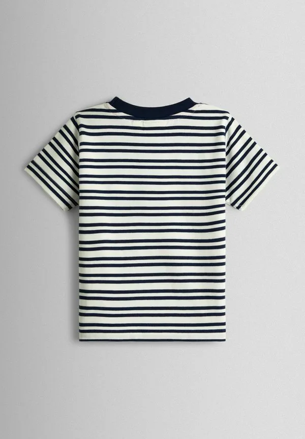 Футболка с аппликацией в стиле сафари stay wild, стандартного кроя. Jojo Maman Bébé, Navy/White London Guard — фото 2