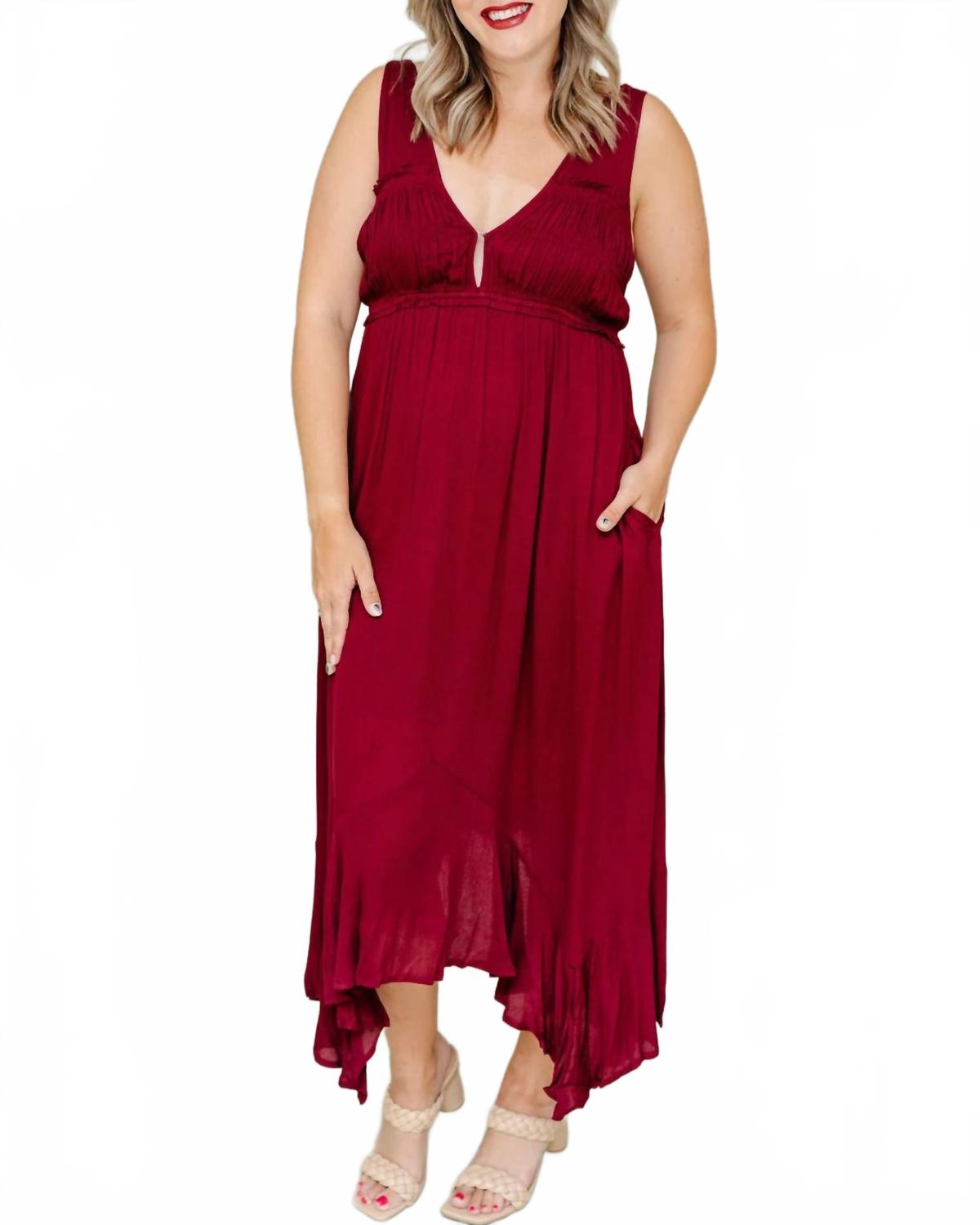 

Тини платье миди в цвете вино WISHLIST, Wine