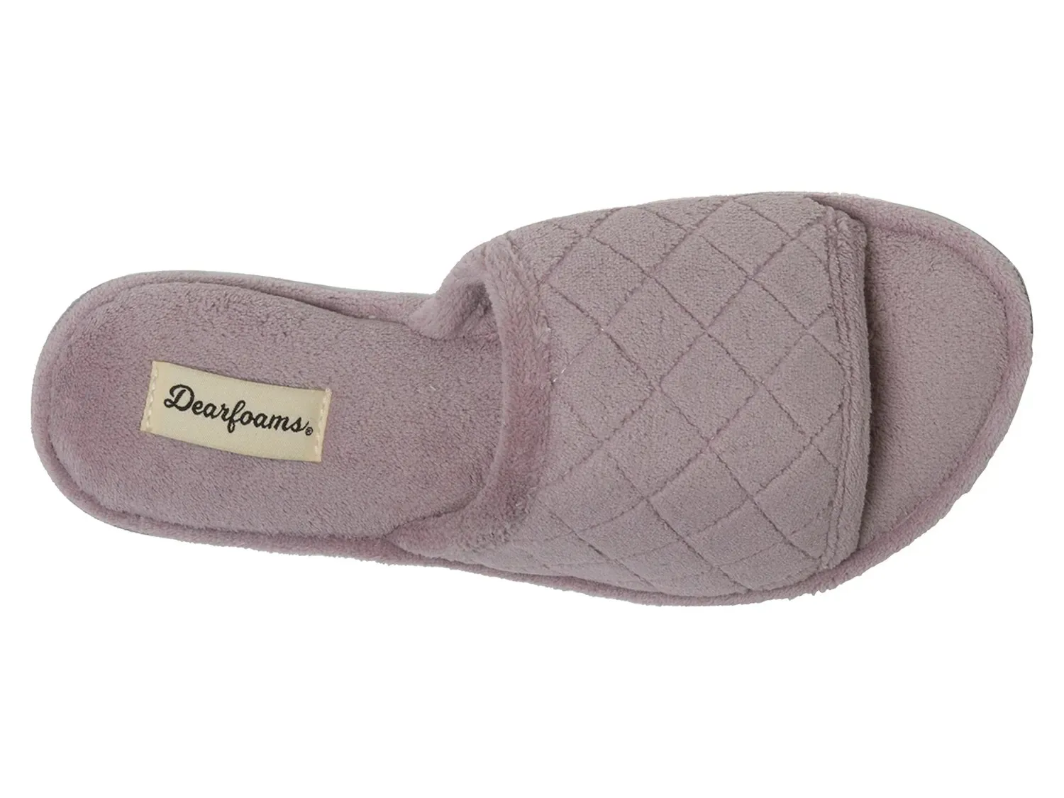 Тапочки-слайды Dearfoams Beatrice - женские, бледно-фиолетовый — фото 4