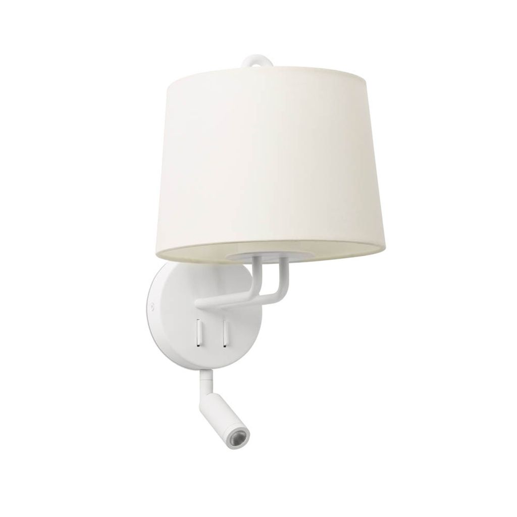 

Настенный светильник Faro Montreal White с ридером White Lampsha, белый