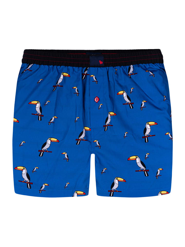 

Боксеры Unabux Prints, цвет blue tucan