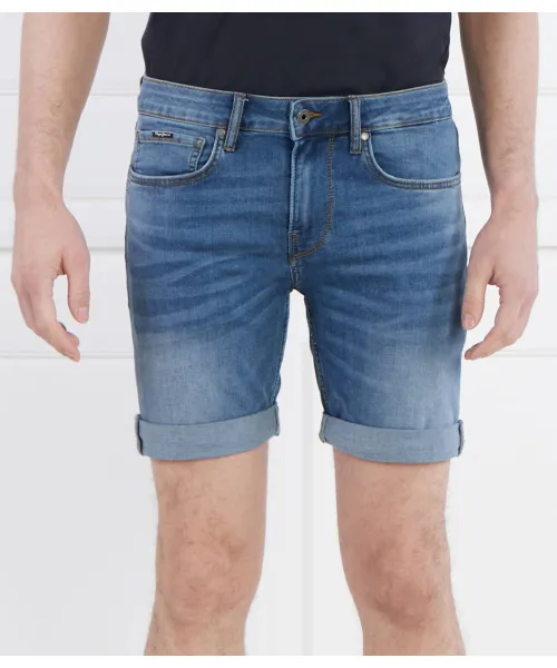 

Джинсовые шорты Slim fit Pepe Jeans London, синий