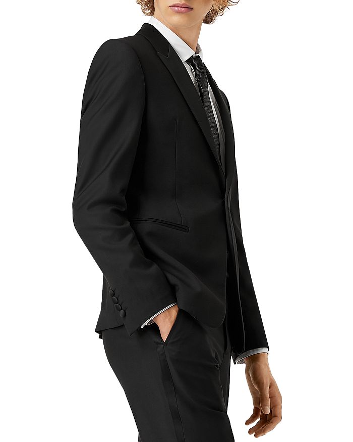 Элегантные классические брюки Essential David Line Slim Fit Tuxedo Pants Emporio Armani, черный — фото 4
