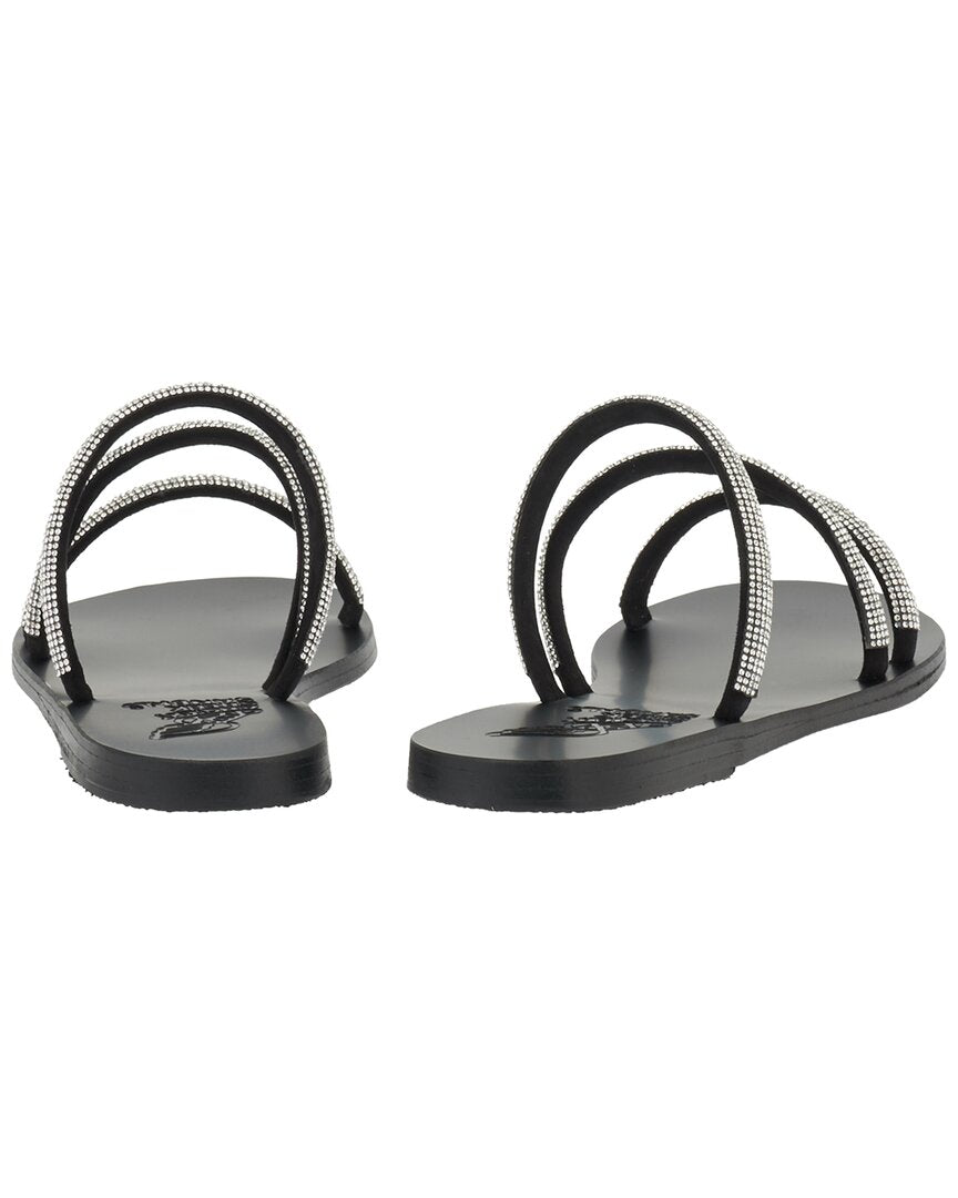 Древнегреческие сандалии Polytimi с бриллиантами Ancient Greek Sandals, черный — фото 2