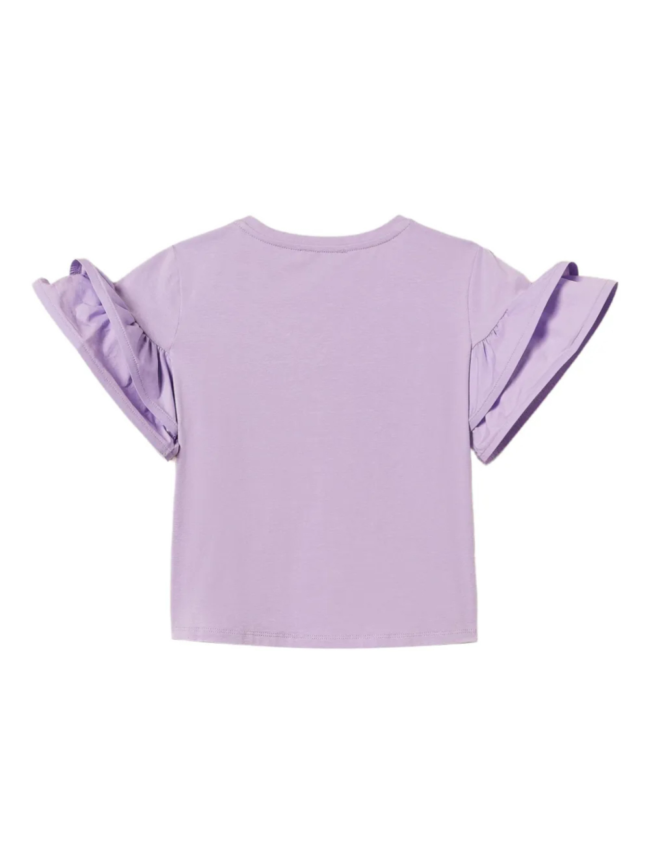 TWINSET Детская футболка с оборками TWINSET Kids, фиолетовый — фото 2