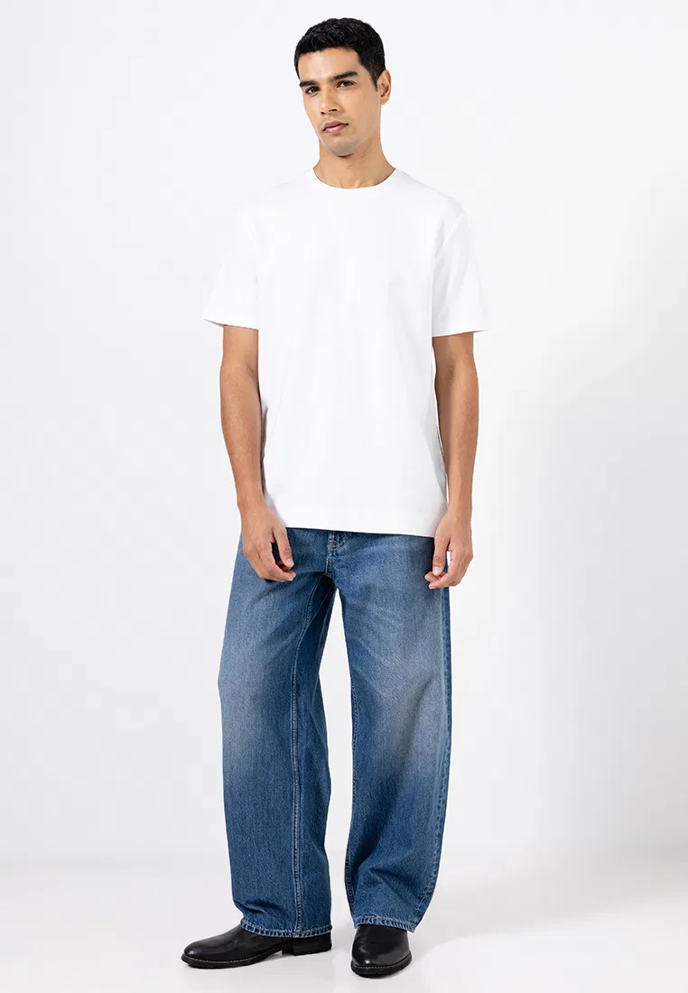 Футболка с коротким рукавом, Luxe Interlock, Calvin Klein Jeans, ярко-белый — фото 4