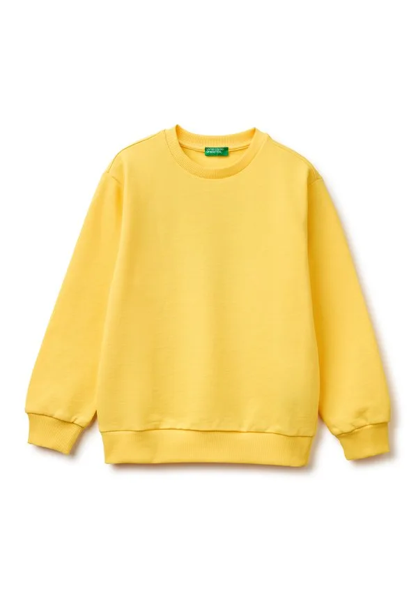 Свитшот с круглым вырезом и различными принтами на тему моды United Colors Of Benetton, Yellow