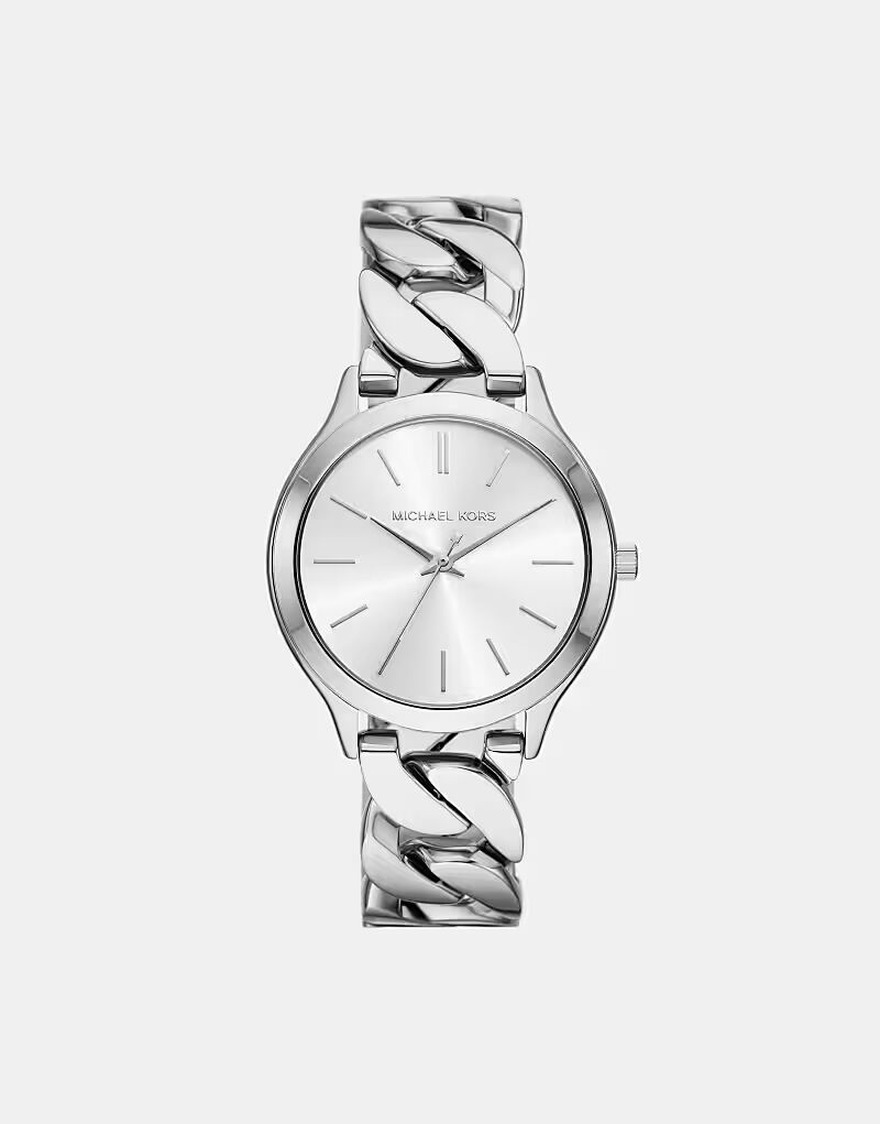 

Женские часы Michael Kors Runway с тремя стрелками из нержавеющей стали — СЕРЕБРЯНЫЕ