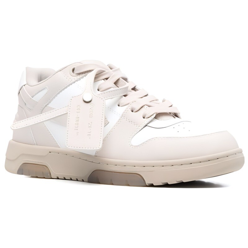 Кроссовки мужские Off-White Out Office для скейтбординга, белый / бежевый — фото 3