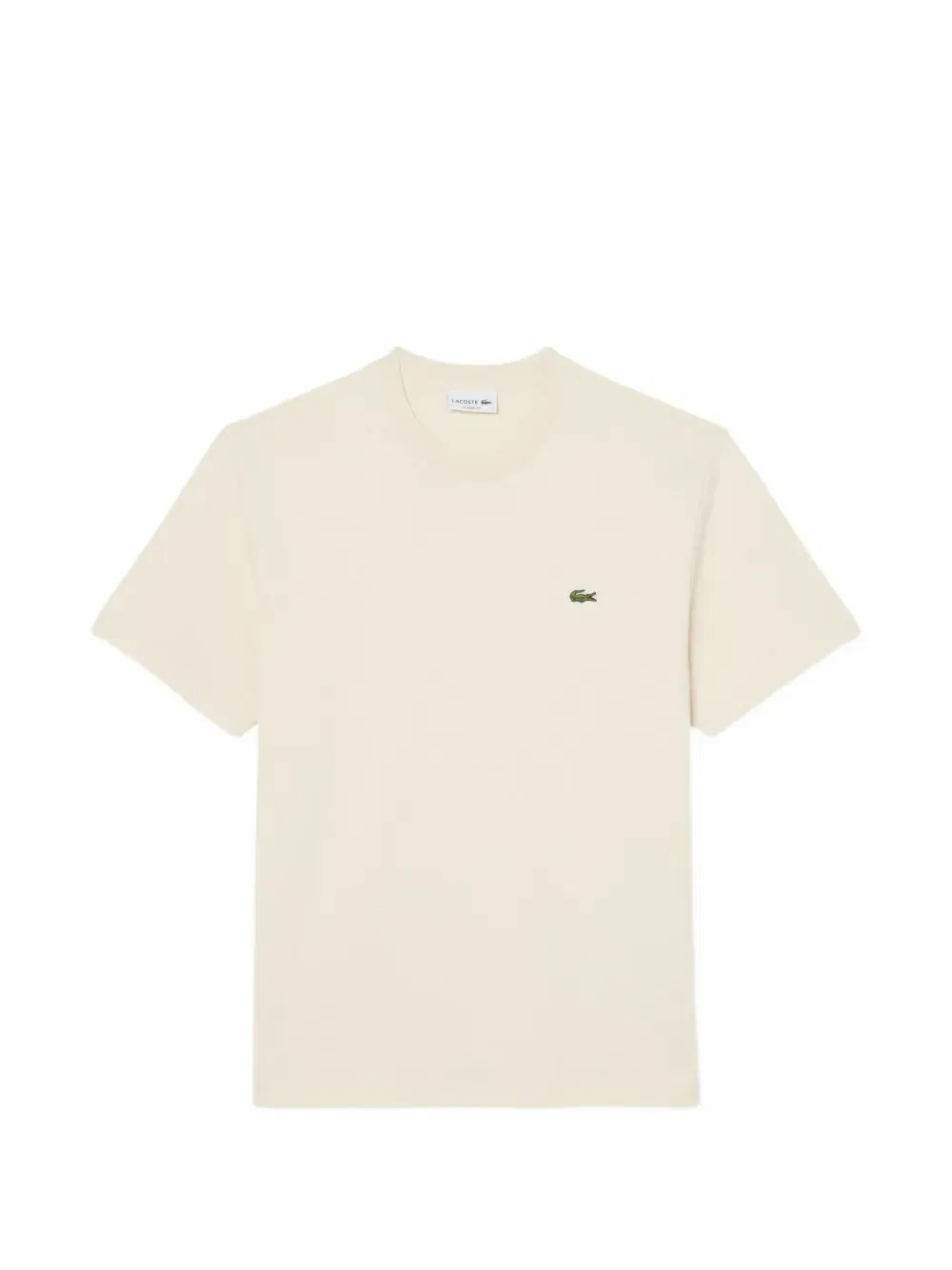 Футболка с круглым вырезом и логотипом Lacoste, бежевый