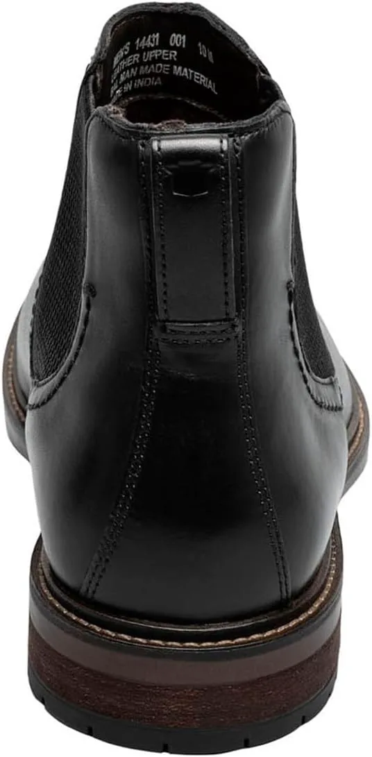 Мужские ботинки Florsheim, Forge, с гладким носком и эластичными вставками, черный — фото 3