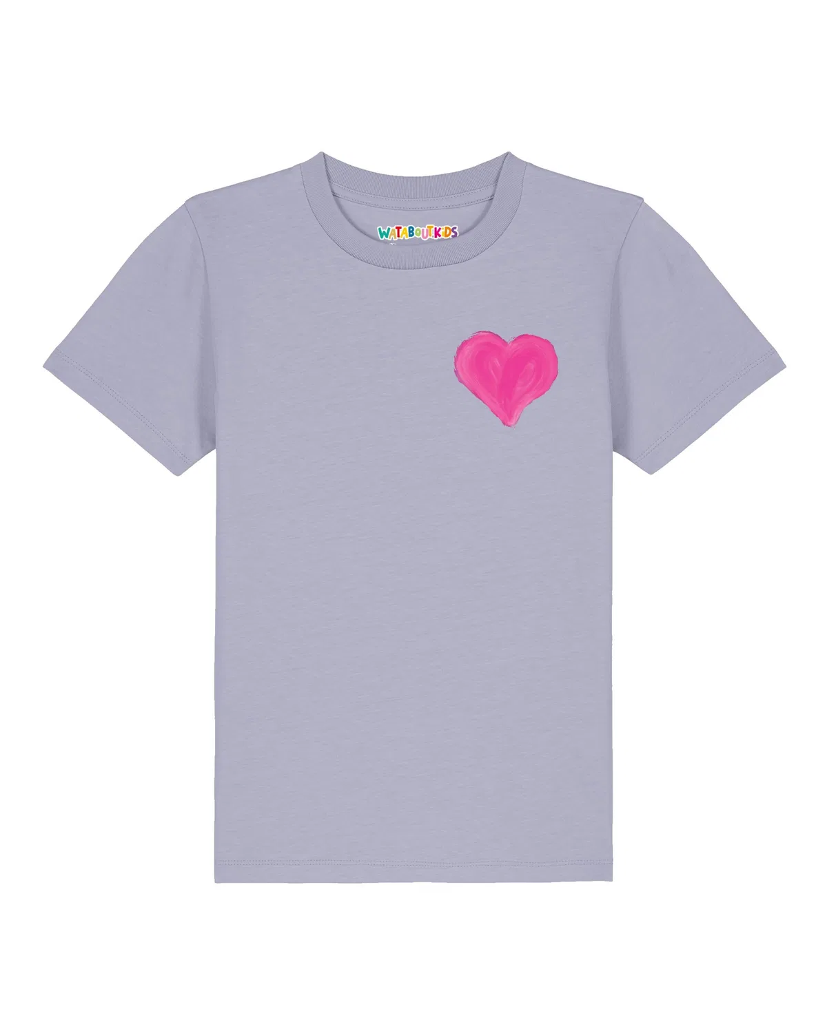 Футболка 'Pink Heart' Watabout.Kids, Dusty Blue