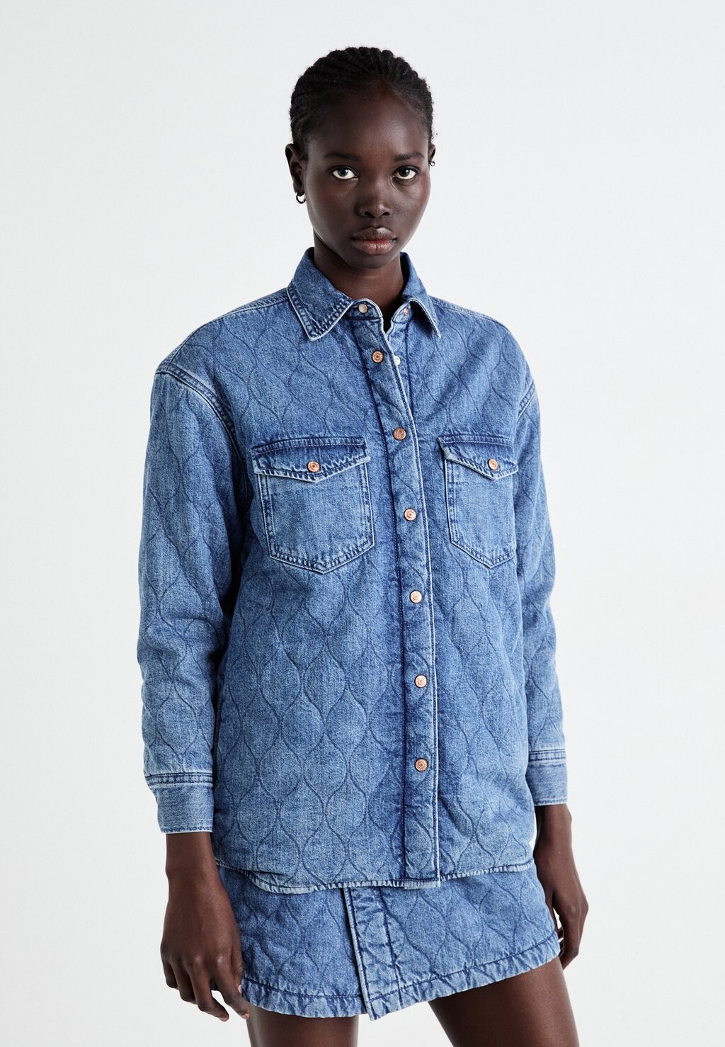 

Летняя куртка QUILTED Pepe Jeans, синий деним