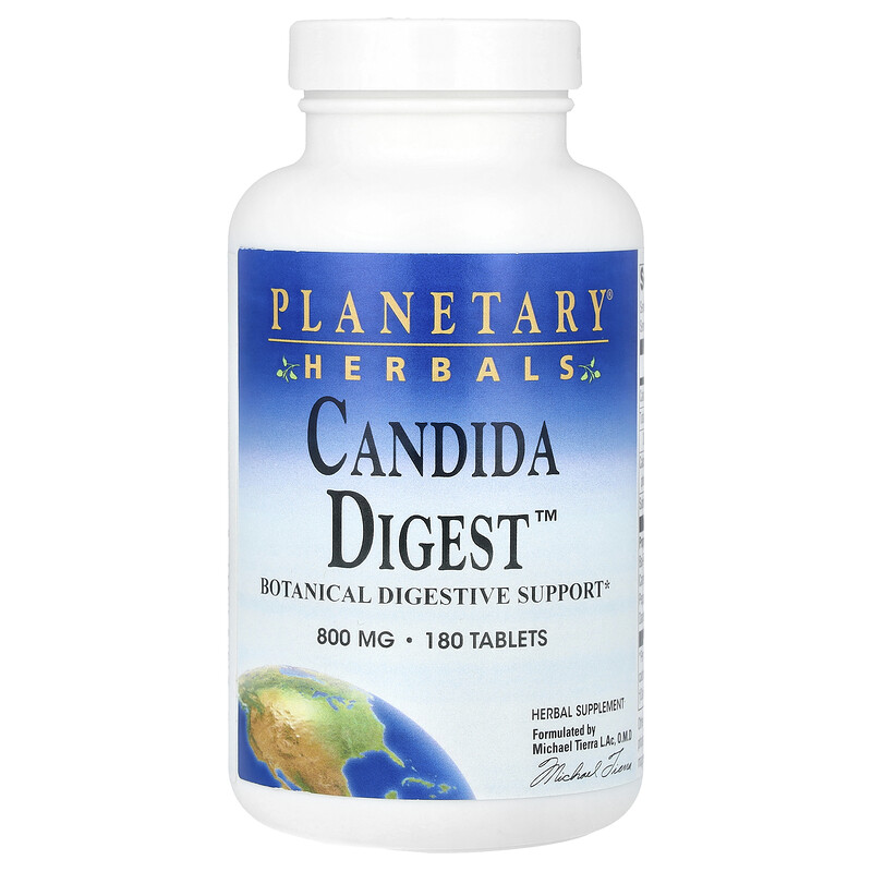 

Planetary Herbals, Candida Digest , 180 таблеток
