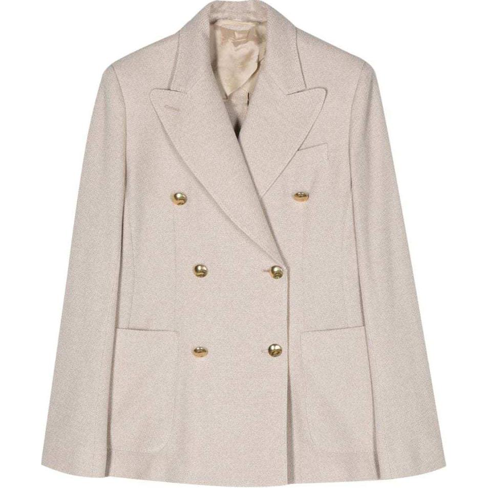 

MaxMara Двубортный пиджак Max Mara Vanadio, Almond Beige