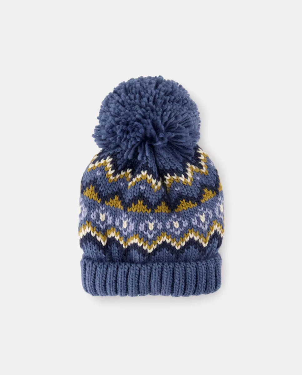 

Жаккардовая шапка для мальчика Kids El Corte Inglés, цвет Azul tinta