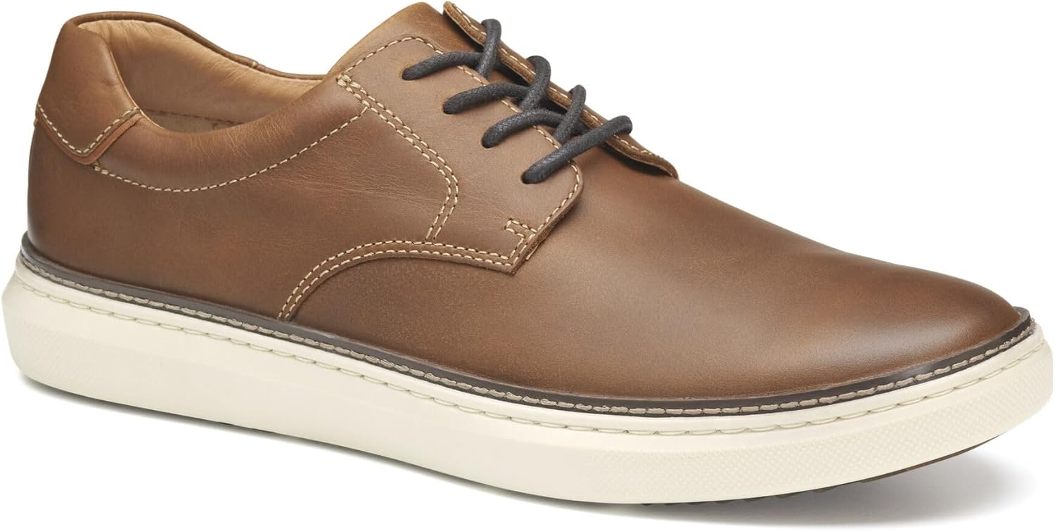 

Мужские туфли Johnston Murphy McGuffey 2 с простой ноской на шнурках Johnston & Murphy, Tan Full Grain