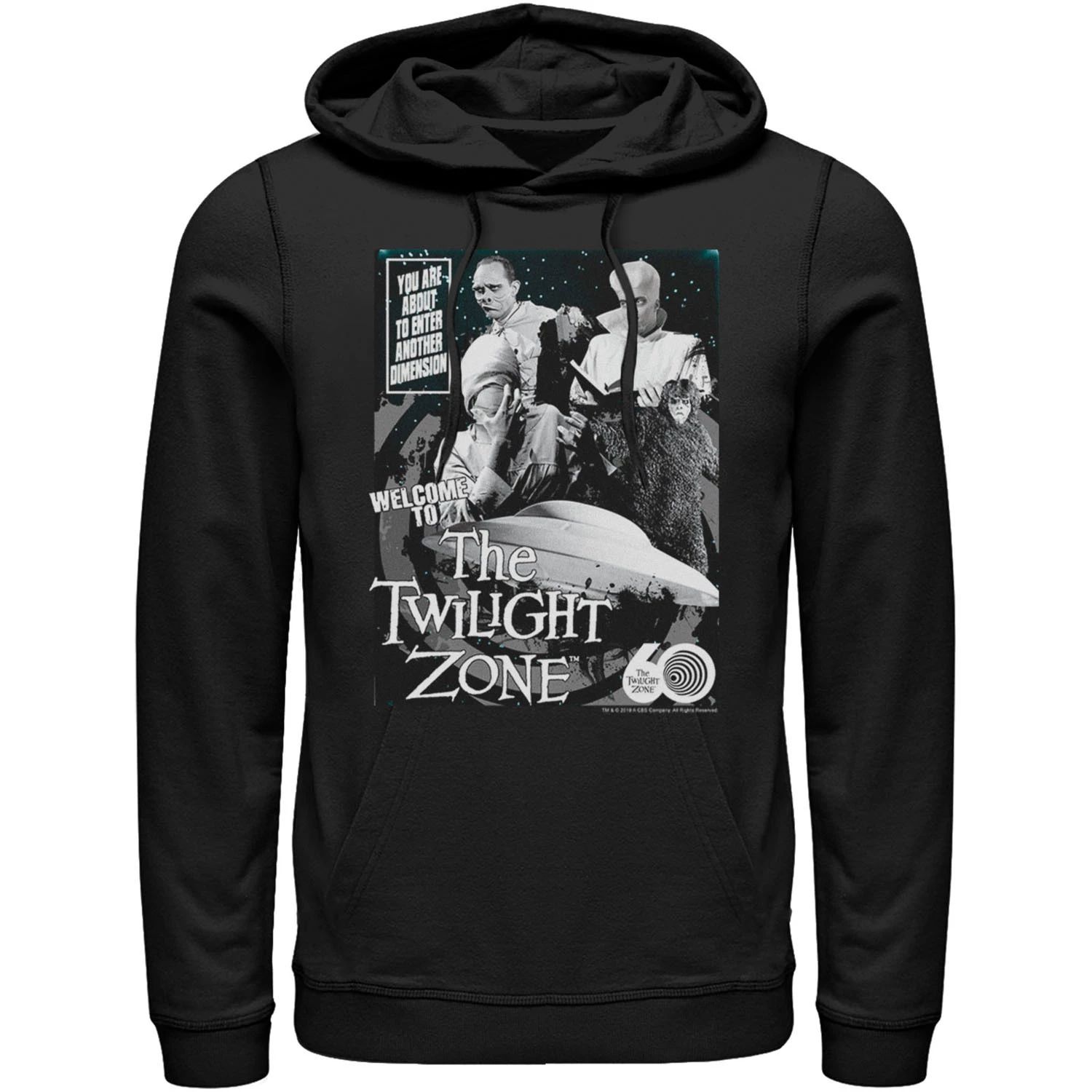 

Мужская толстовка CBS The Twilight Zone Comic 60th Hoodie Licensed Character, черный