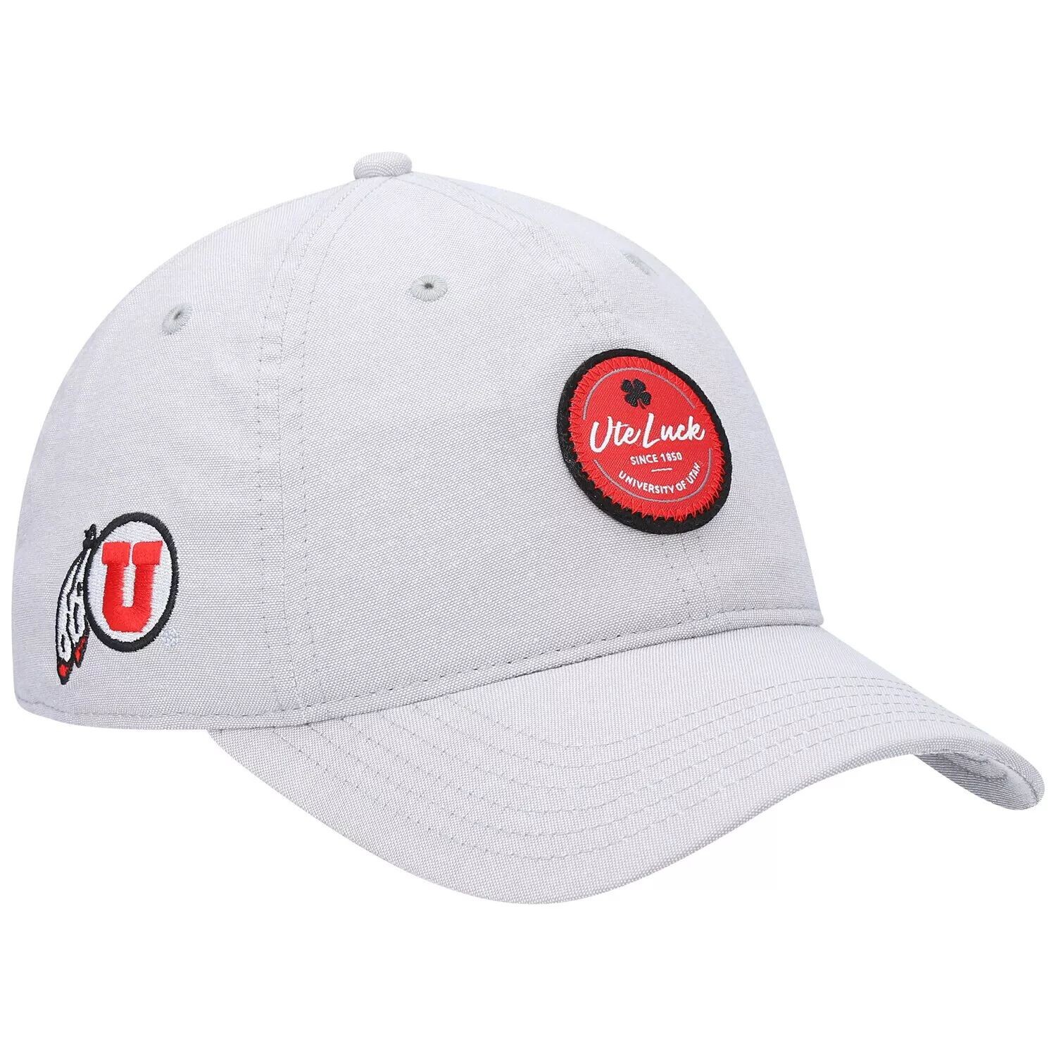 

Мужская серая регулируемая шляпа Utah Utes Oxford Circle