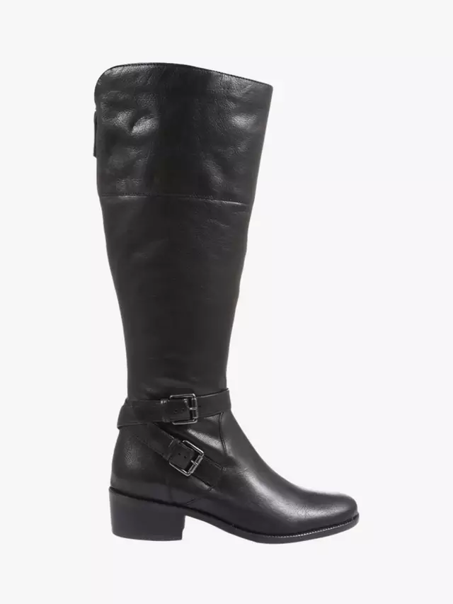 

Ботинки Jones Bootmaker Phoebe Leather Medium Calf Knee High, черный