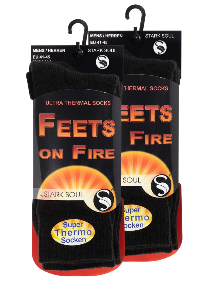 

Носки Stark Soul Thermo 2er Pack FEETS on FIRE, черный