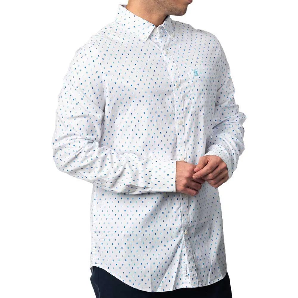 

Рубашка Original Penguin Eco Aop Logo, белый
