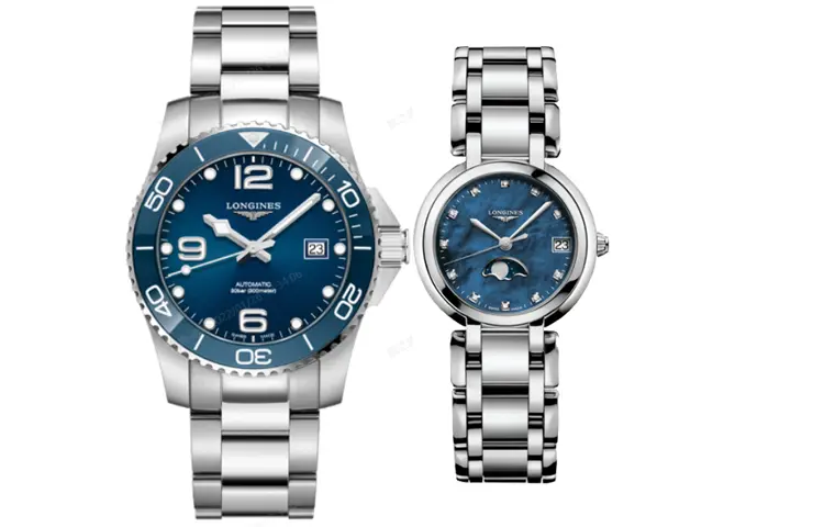 

LONGINES Часы Comcast Diving Collection Automatic Mechanical Movement Unisex Watch Blue Dial, Blue Dial+Blue Dial (Matching Pair)