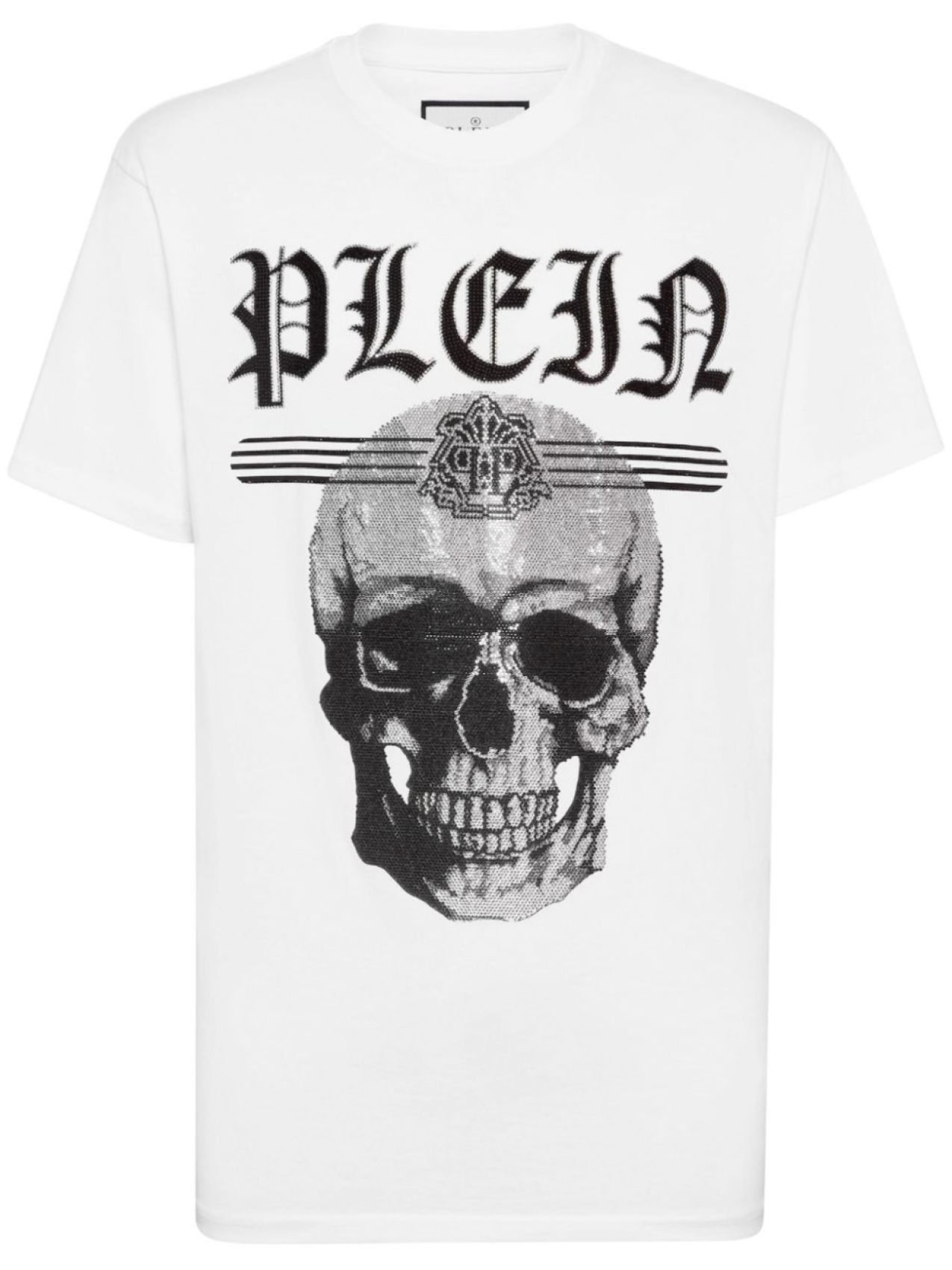 

Philipp Plein футболка Skull с кристаллами, белый