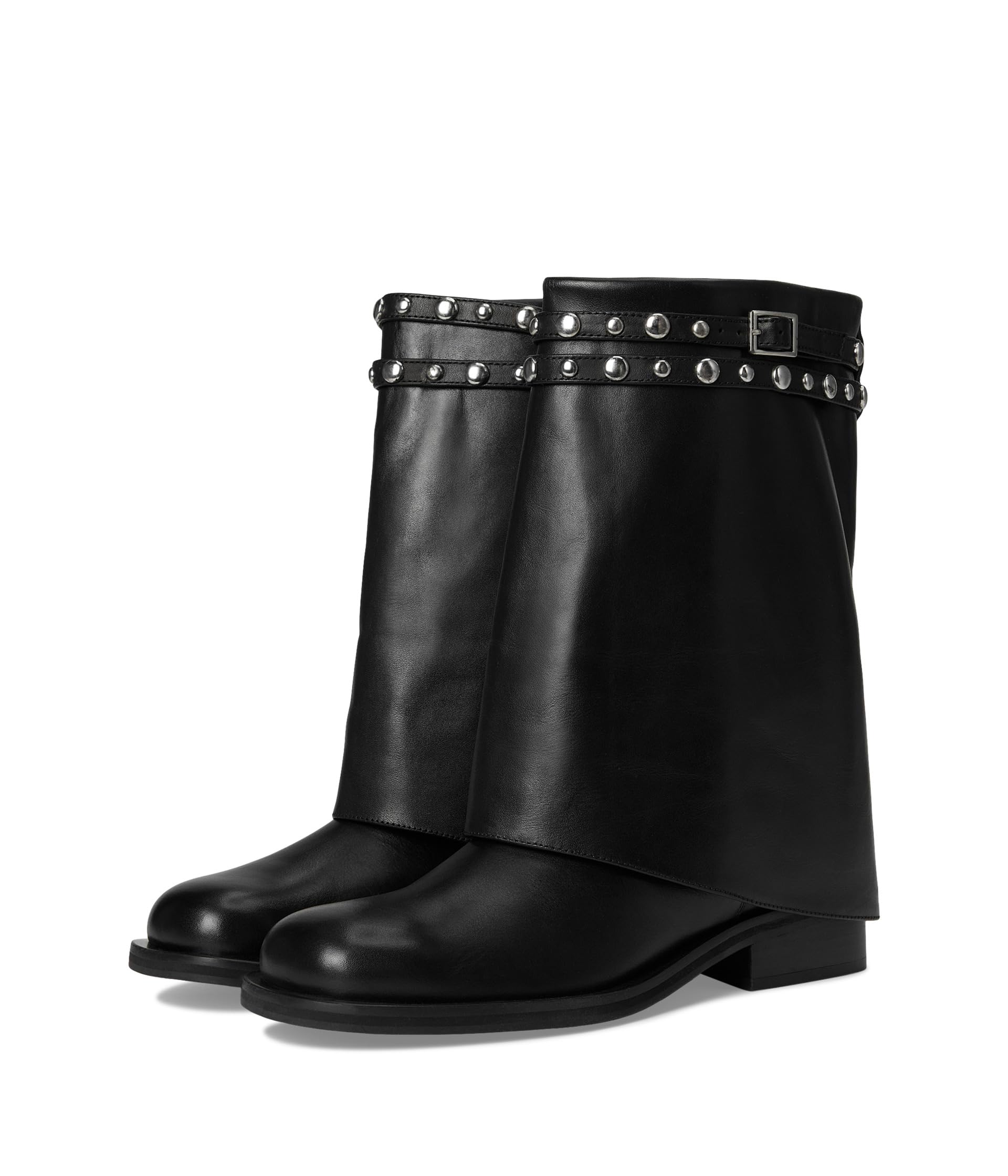 Ботинки Free People Scorpio Studded Foldover, черный