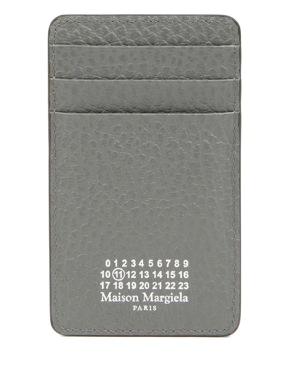

Кожаный картхолдер MAISON MARGIELA, серый