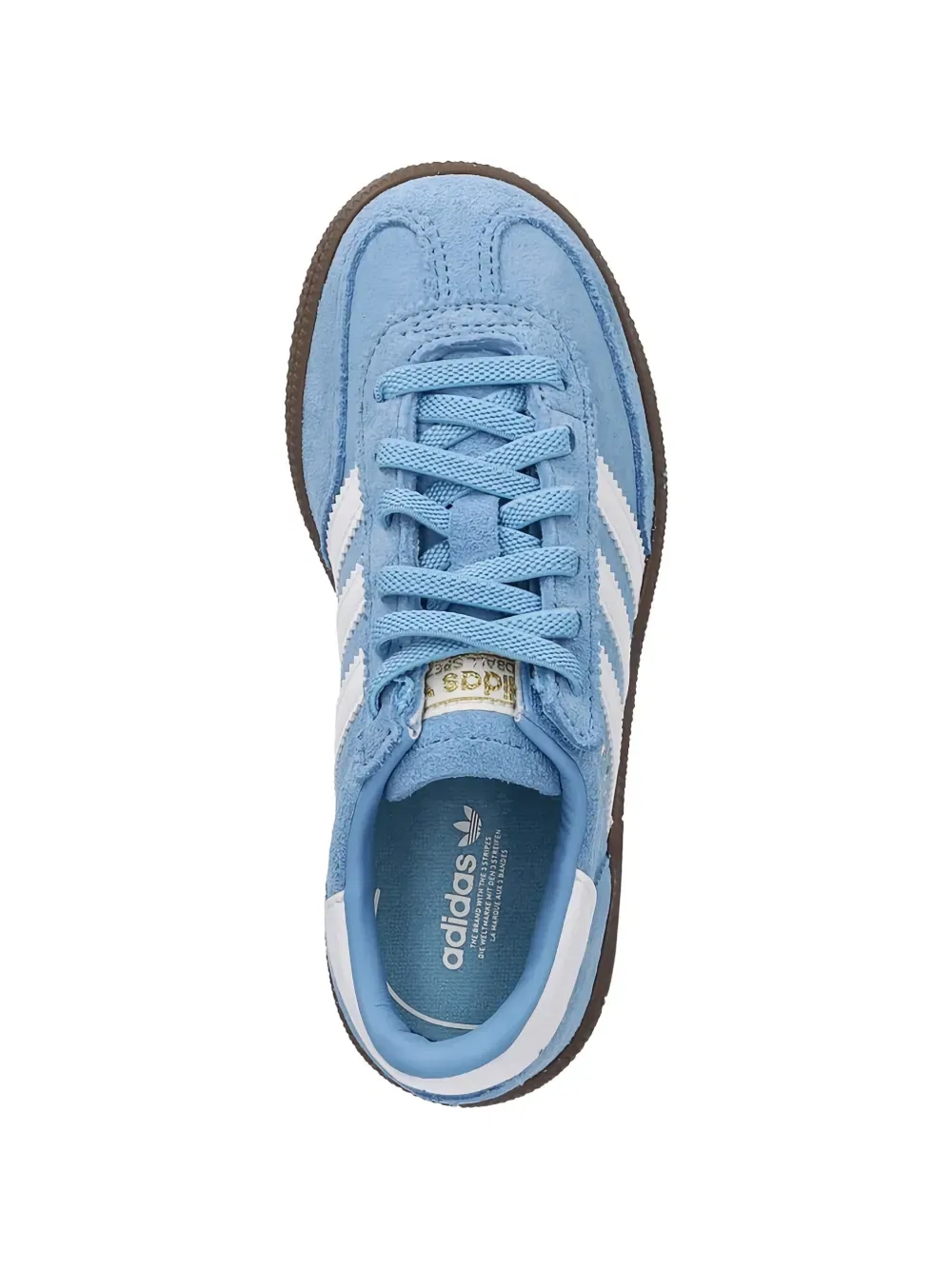 Специальные кроссовки для гандбола на шнуровке Adidas Kids, синий — фото 4
