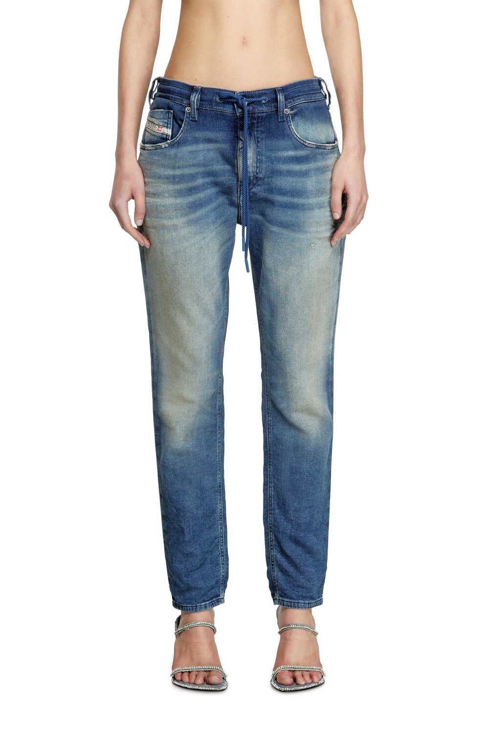 Женские джинсы-джоггеры из денима 2034 D-KRAILEY-B JOGG Diesel, blue