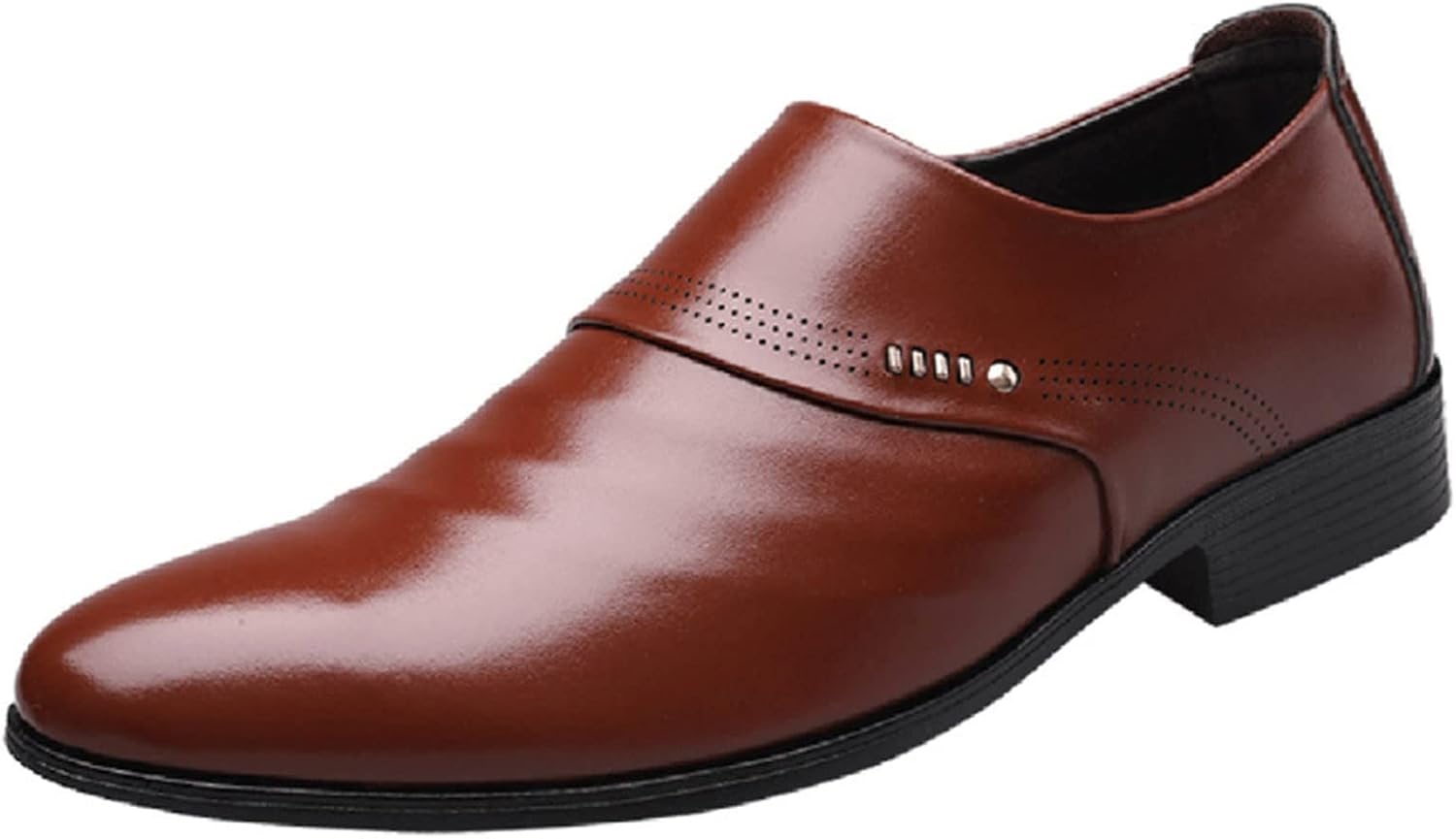 

Мужские оксфорды HINDOLA, деловая обувь из кожи с противоскользящей подошвой, повседневная дышащая классическая обувь, коричневый