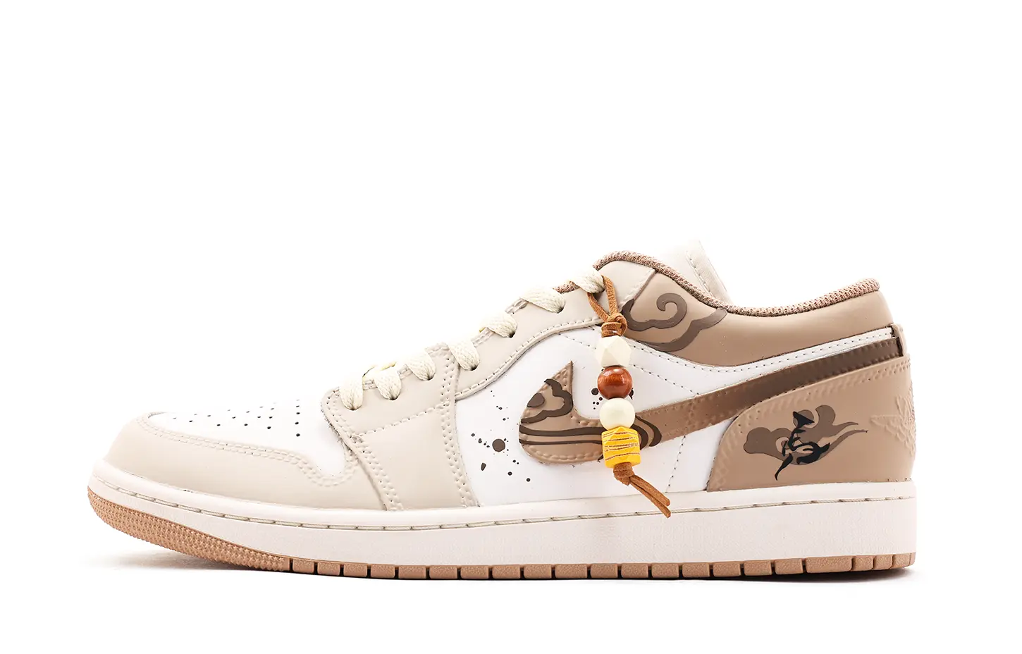 

Кроссовки Air 1 Leather с амортизацией, противоскользящие, износостойкие, низкие, винтажные, унисекс Jordan, светло-серый