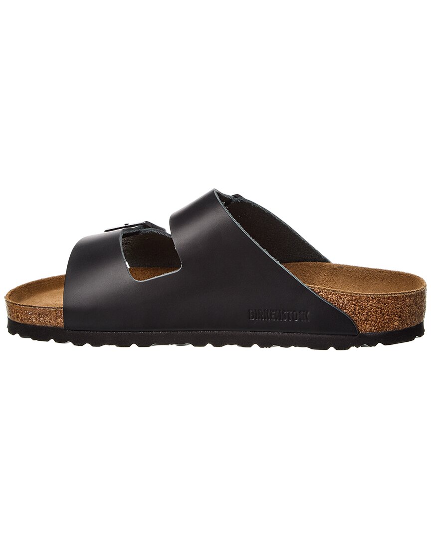 Женские кожаные сандалии Birkenstock Arizona, черный — фото 2