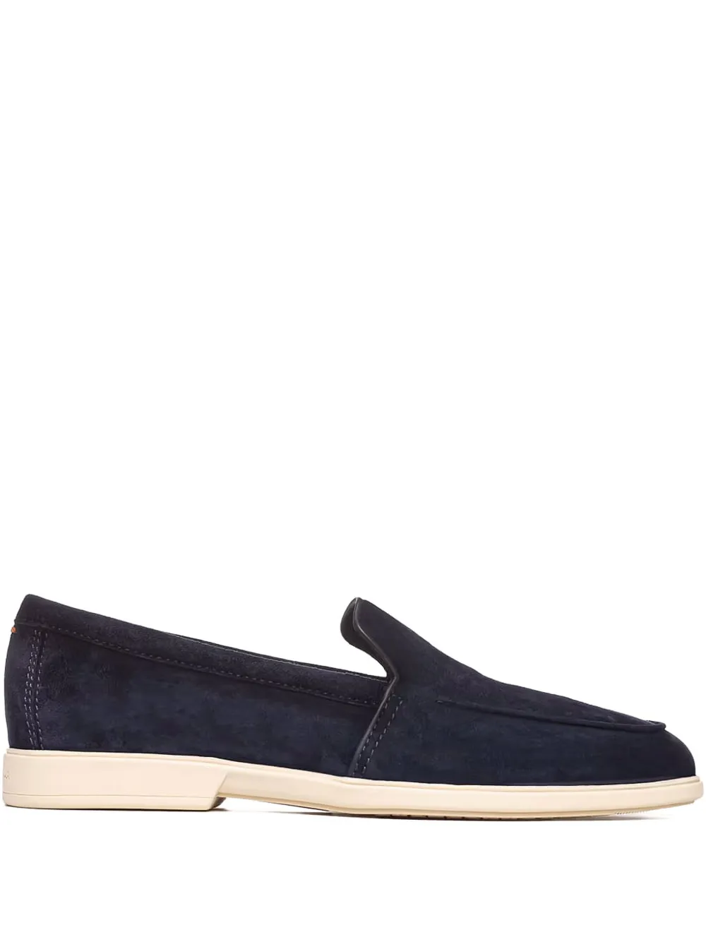 

Замшевые кожаные лоферы Santoni, синий