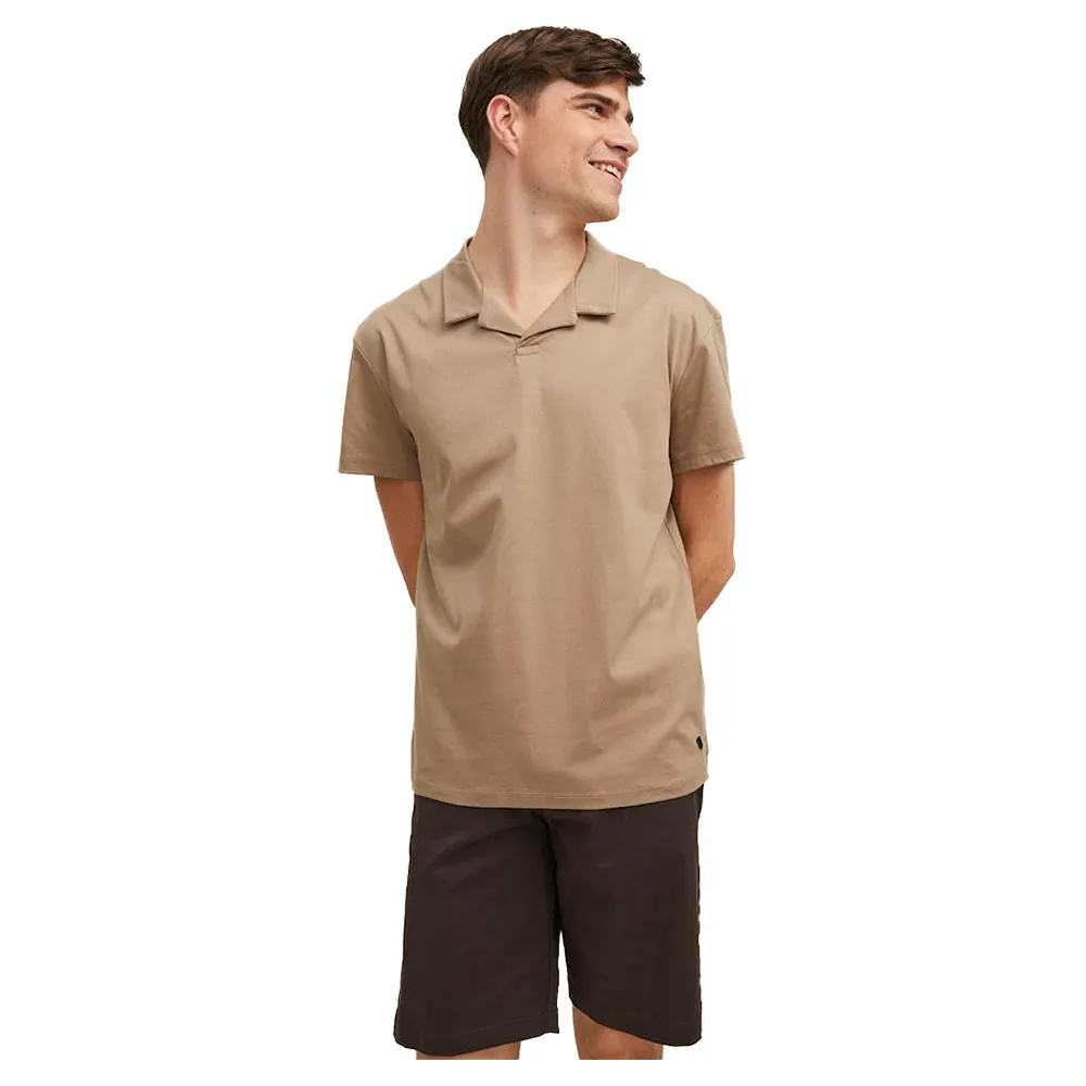 

Поло с коротким рукавом Jack & Jones Retro Resort Solid, бежевый