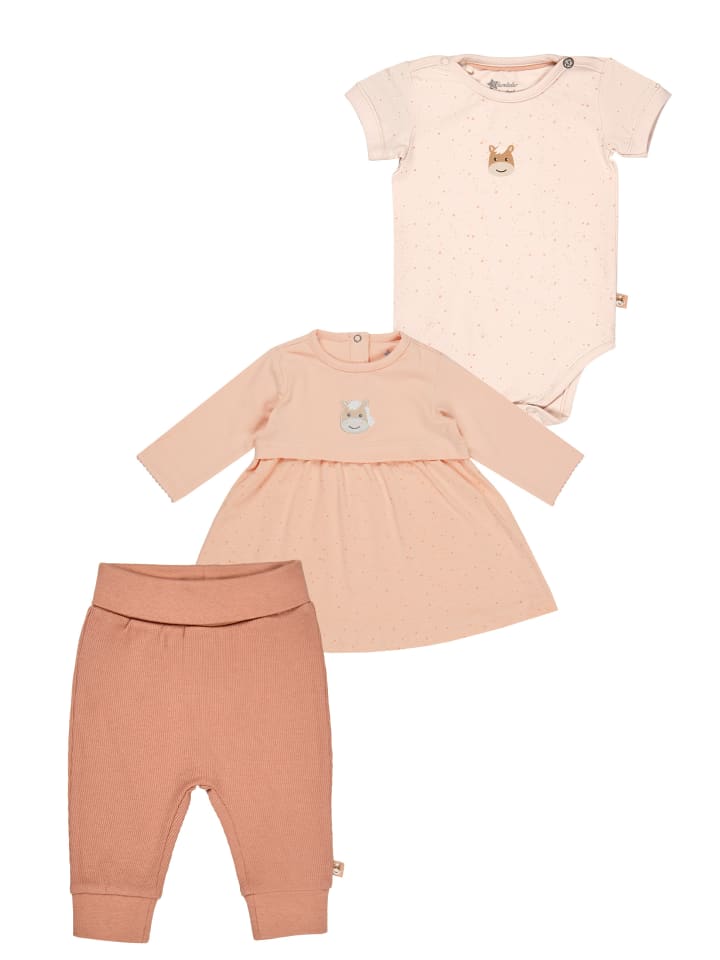 

Sterntaler Комплект из платья, брюк и боди красного цвета