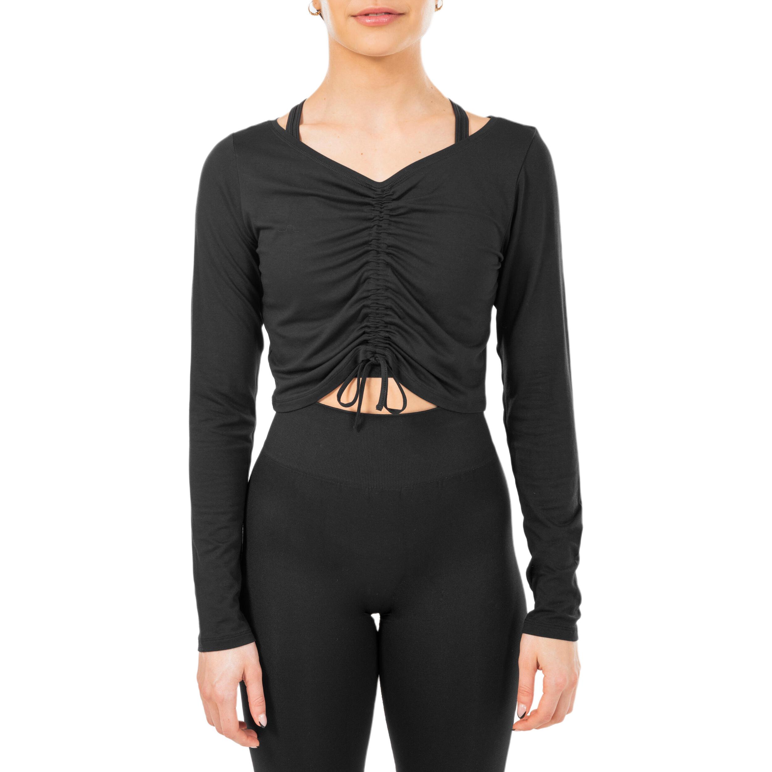 

Футболка женская черная DECATHLON