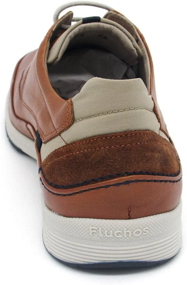 Мужские кожаные туфли на шнуровке Fluchos F1734, Habana Leather — фото 3