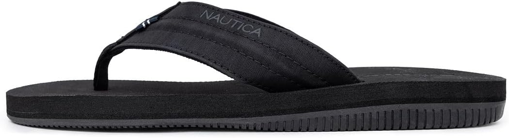 Мужские шлепанцы Nautica, пляжные сандалии, босоножки для лодки, водные тапочки, черный — фото 2
