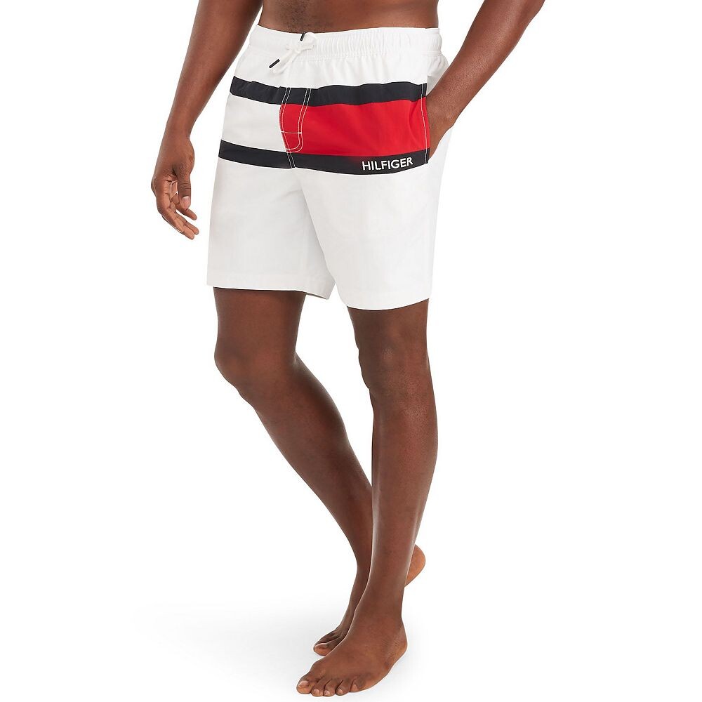 

Мужские плавки с флагом Tommy Hilfiger, цвет Optic White