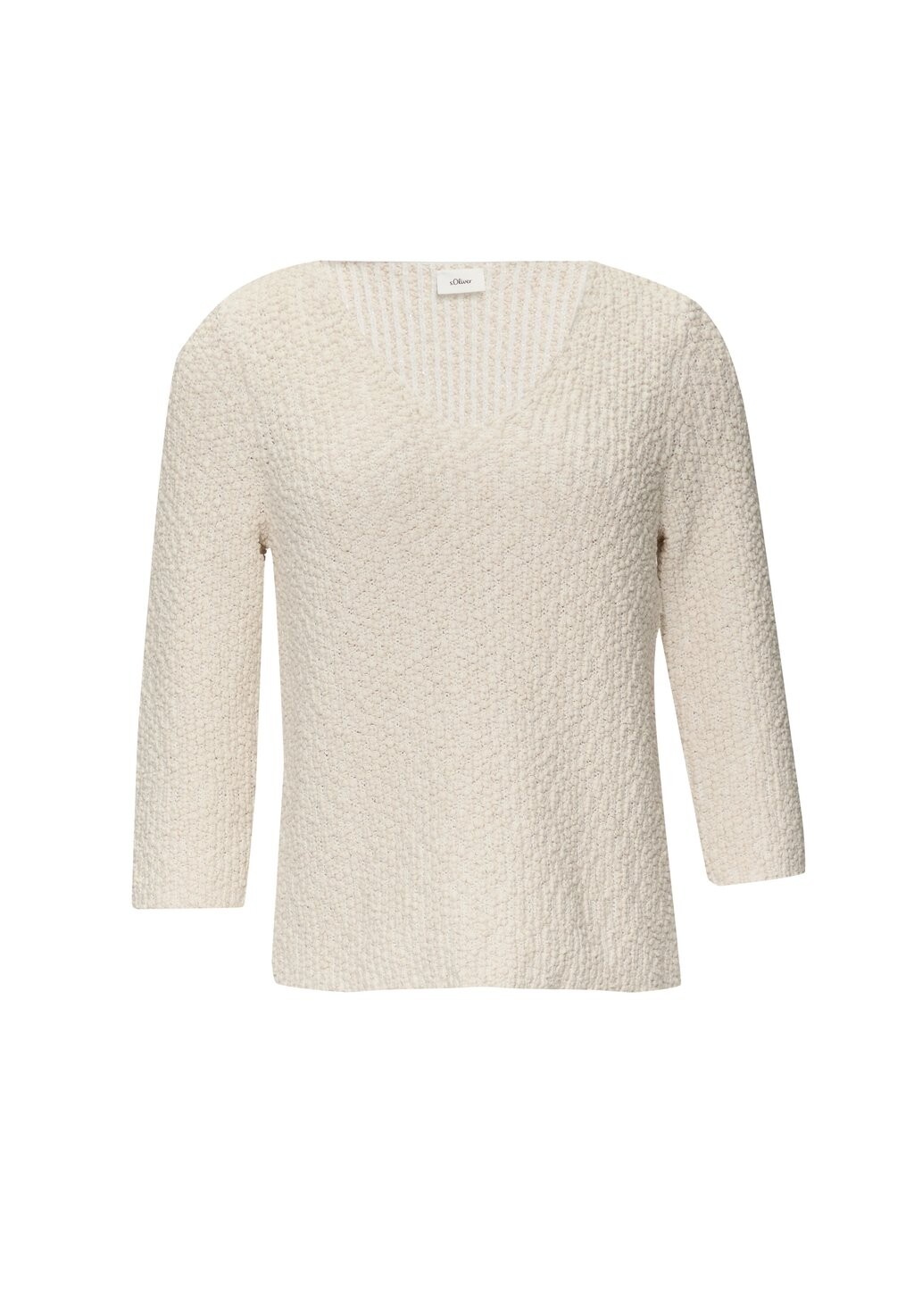 

Джемпер EFFEKTGARN s.Oliver BLACK LABEL, кремовый