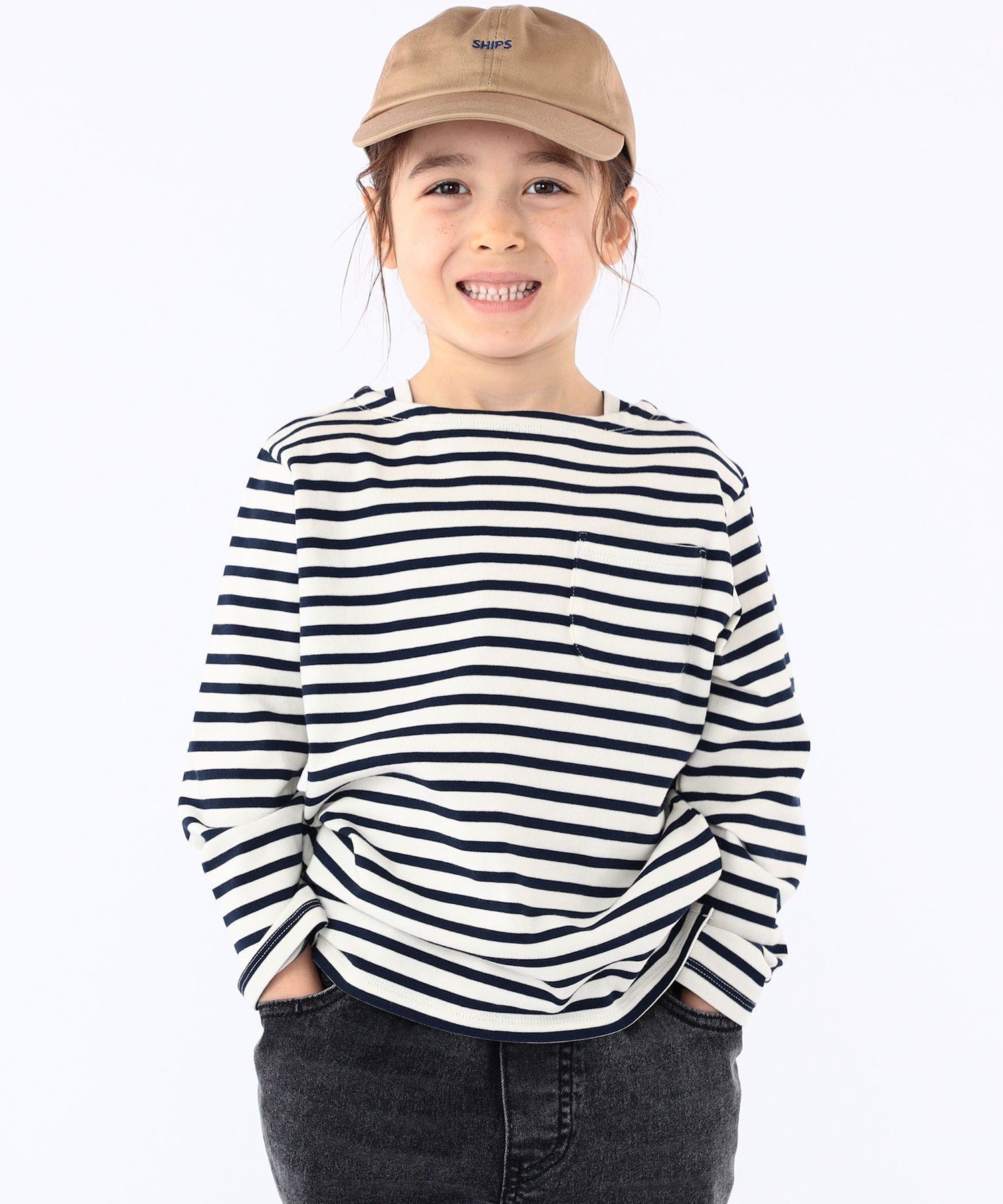 Детская футболка с длинным рукавом в полоску (100–130 см) SHIPS KIDS, White — фото 4
