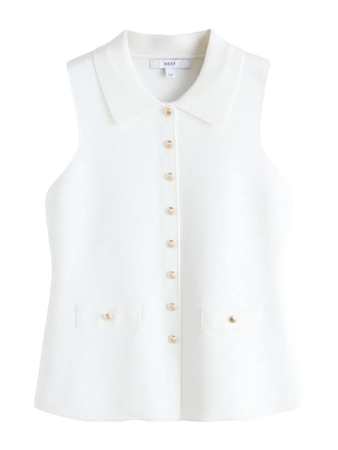 Вязаный жилет Next, White