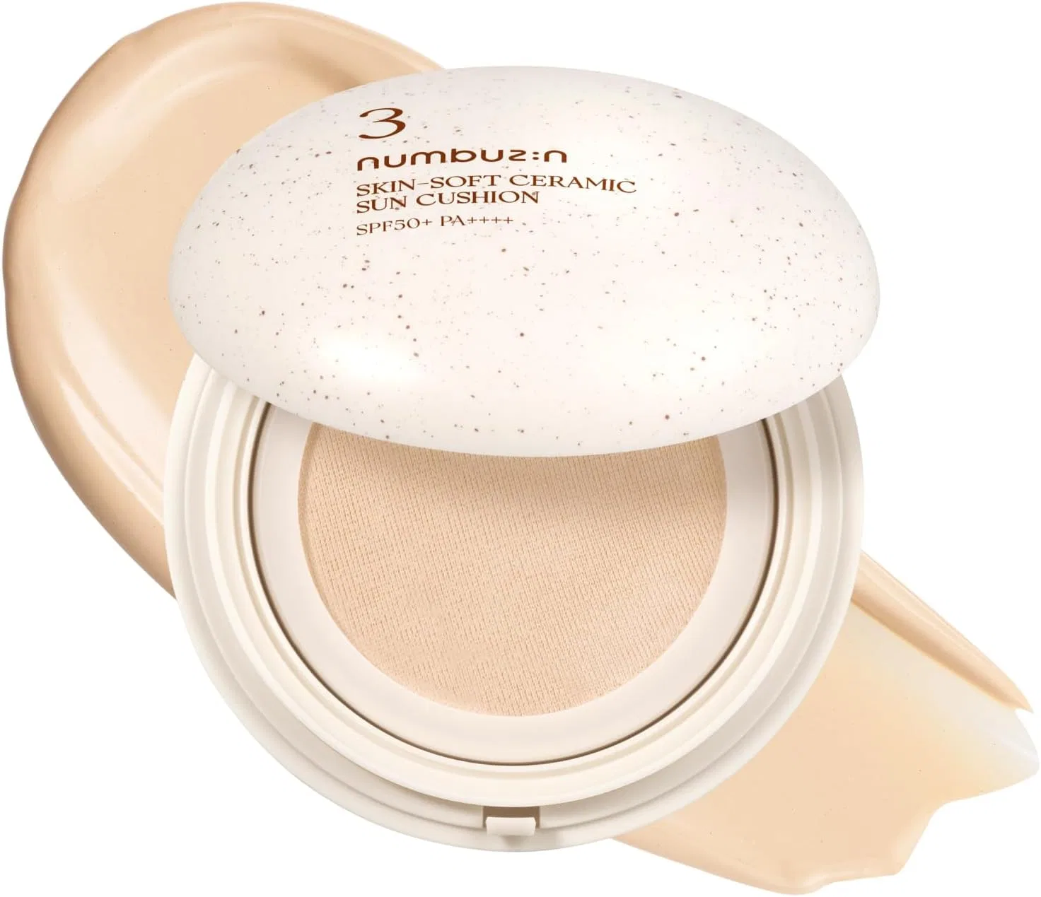 Тональное средство Numbuzin No.3 No Foundation Porcelain Skin Tone Up Cushion SPF50+ PA++++ 20г Ochre