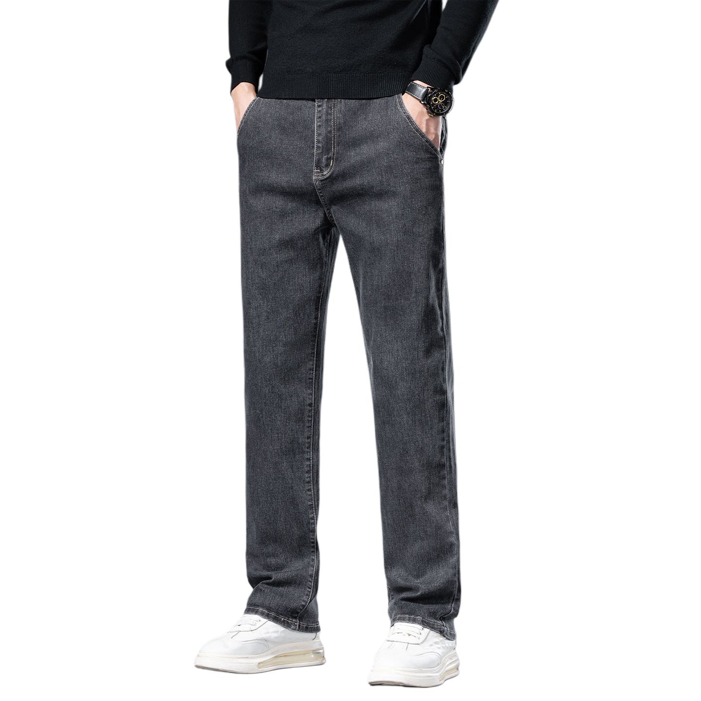 

Джинсы мужские Moderate Straight Fit Jeep, черный серый