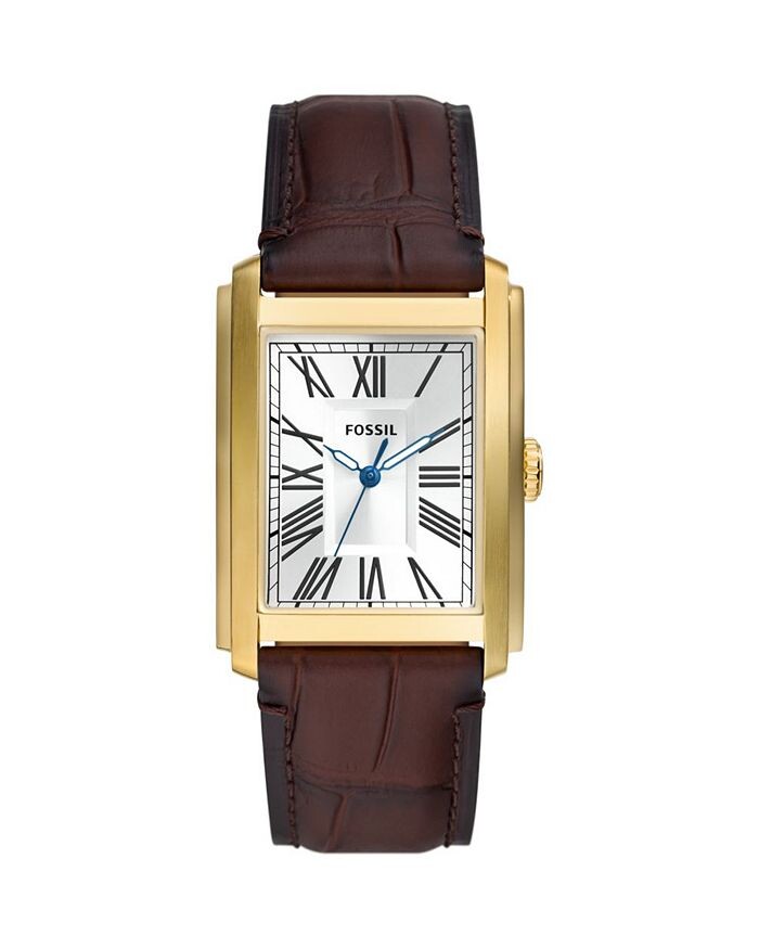 

Часы Fossil Carraway, 30 x 42 мм, серебряный
